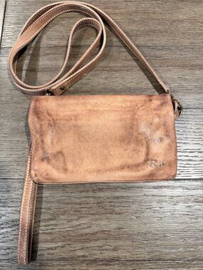 Bed Stu Cadence Multifunction Wristlet Wallet Crossbody Bag Leather Distressed